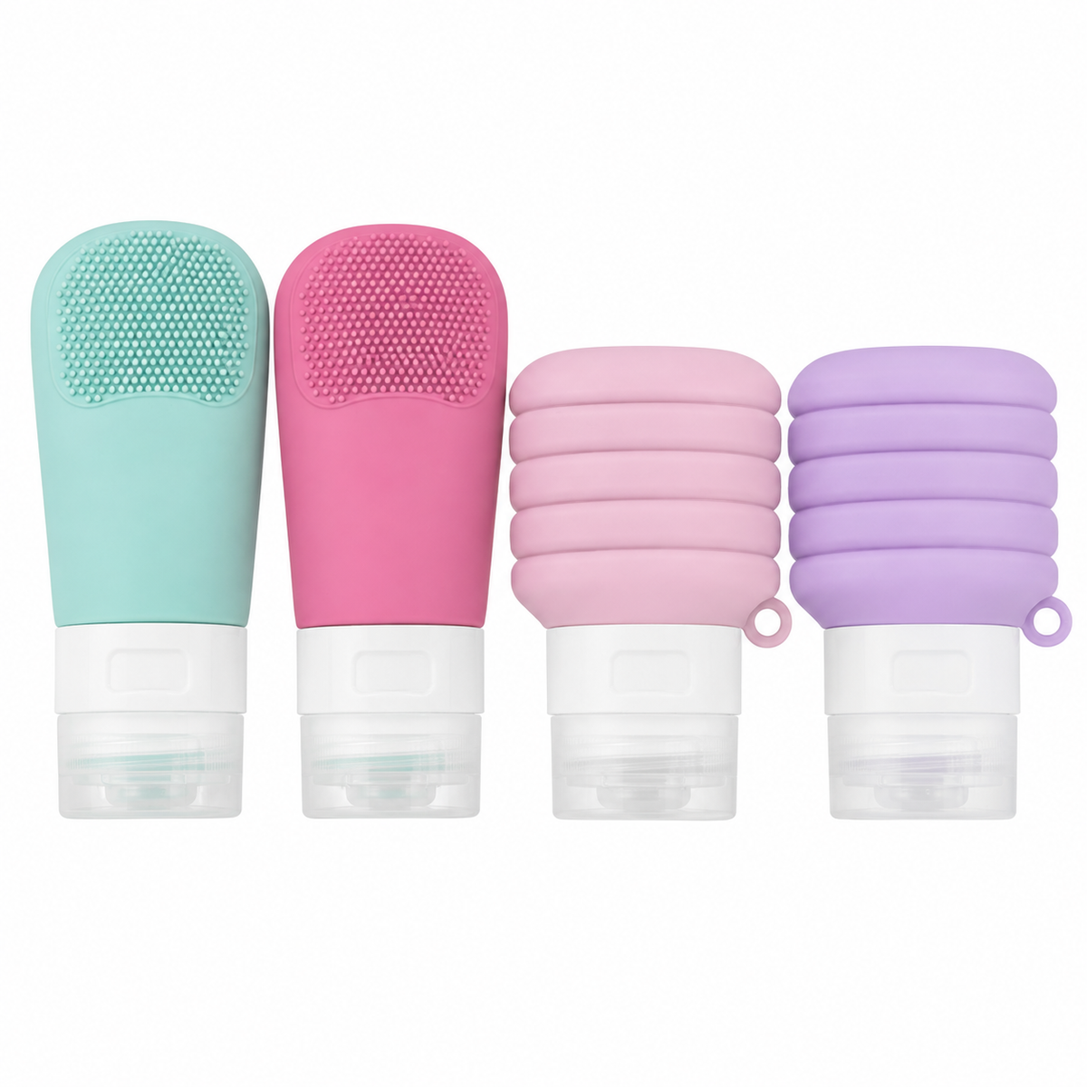 4-Piece Silicone Travel Bottle Set