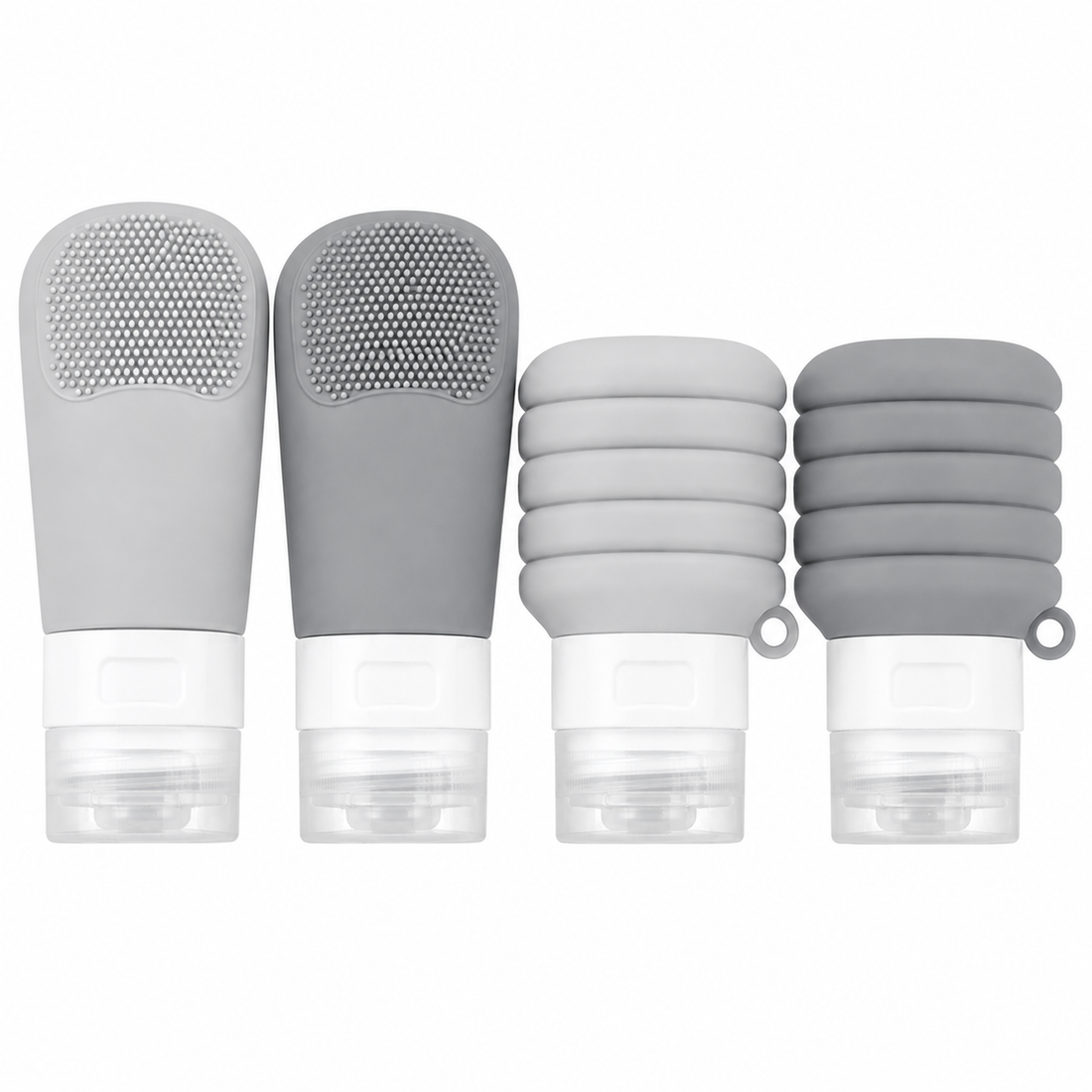 4-Piece Silicone Travel Bottle Set