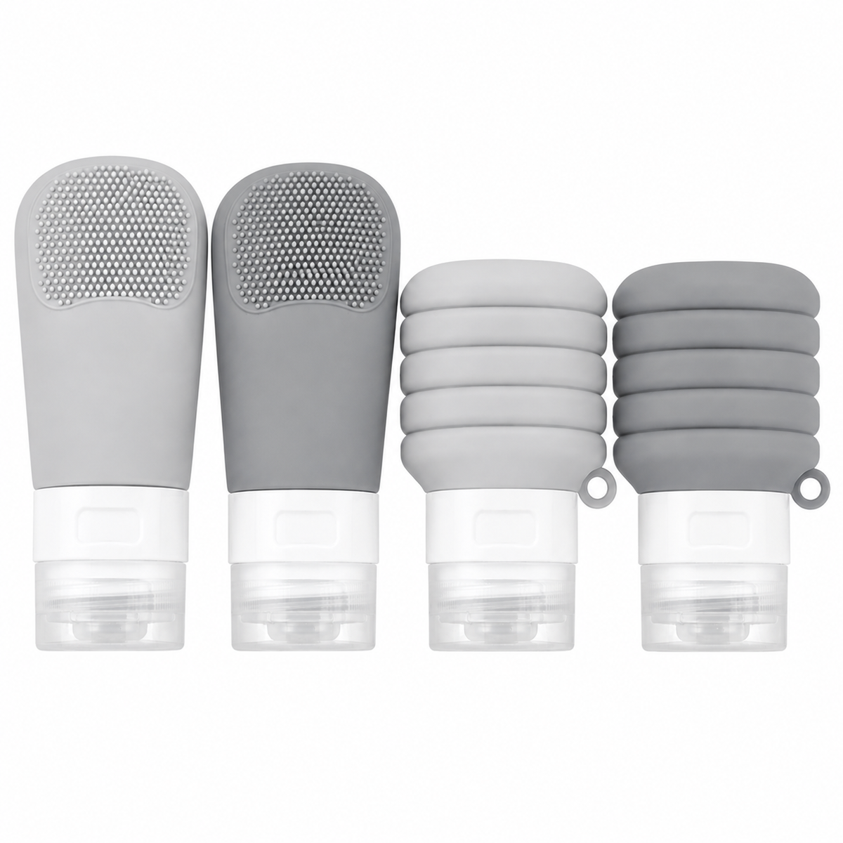 4-Piece Silicone Travel Bottle Set