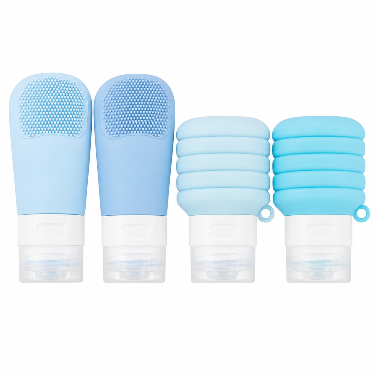 4-Piece Silicone Travel Bottle Set